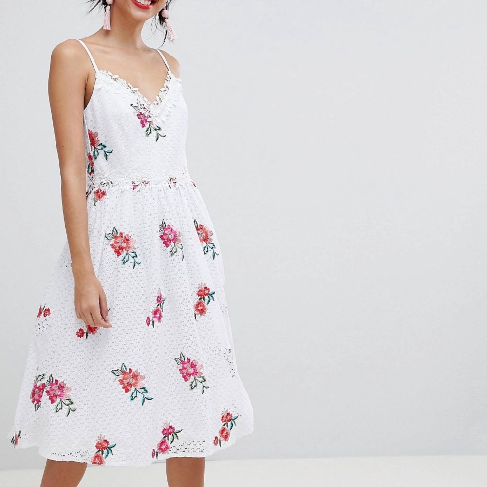 Little Mistress rose skater dress, size 6